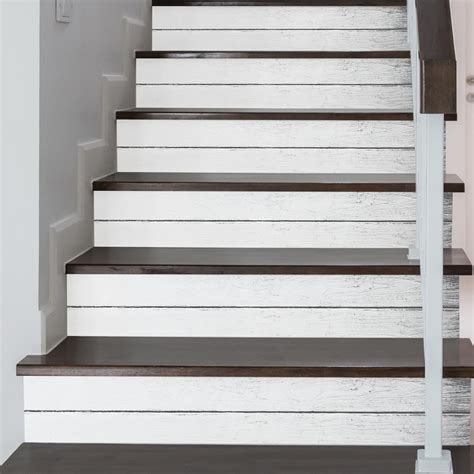 Amazon.com: WALPLUS Peel and Stick Stair Riser Decals 15 Strips 39" x 7 ...