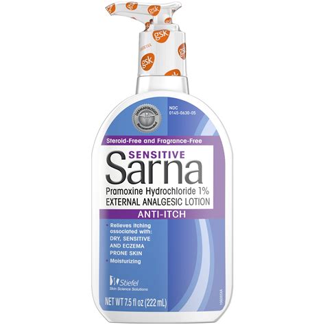 Sarna Sensitive Steroid-Free Anti-Itch Lotion, 7.5 oz - Walmart.com ...