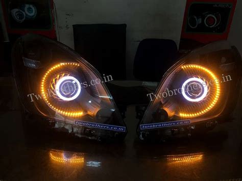 Ritz Projector Headlights with Led Indicators - Car Projector DRL ...