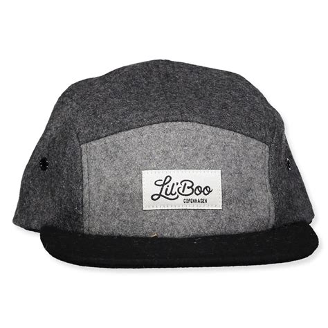 Lil' Boo Copenhagen - Block wool cap - Black/Grey