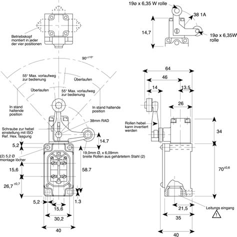 6LS1-4C Honeywell | Honeywell LS Series Fork Roller Lever Limit Switch ...