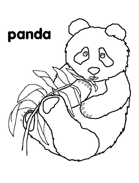 Giant Panda Coloring Page