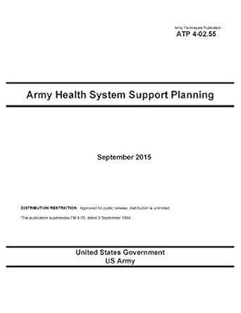 Army Techniques Publication ATP 4-02.55 Army Health System Support ...