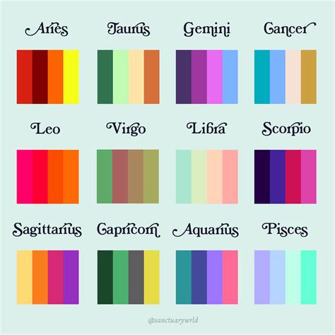 Colors that represent the zodiac signs 60 photos - Youhoroscope.com
