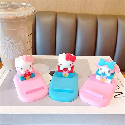 Kuromi Cute Stand, suporte de mesa 3D para telefone, suporte criativo ...