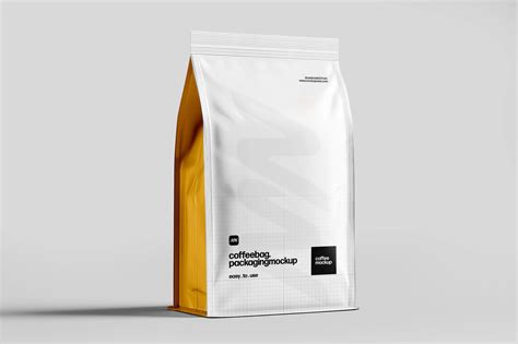 Free Coffee Bag Packaging Mockup PSD | Mockupnest