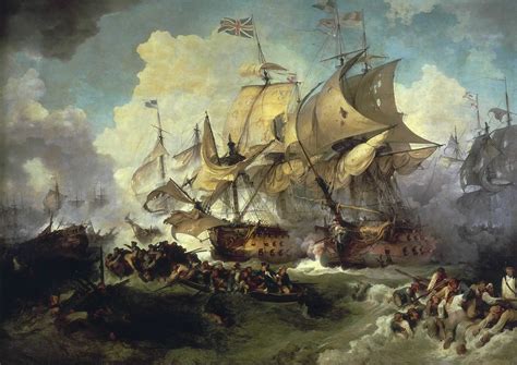 Revolutionary War Paintings | The Battle of the First of June, 1794 ...