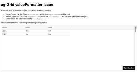 Rezultat imagine pentru Ag Grid Examples
