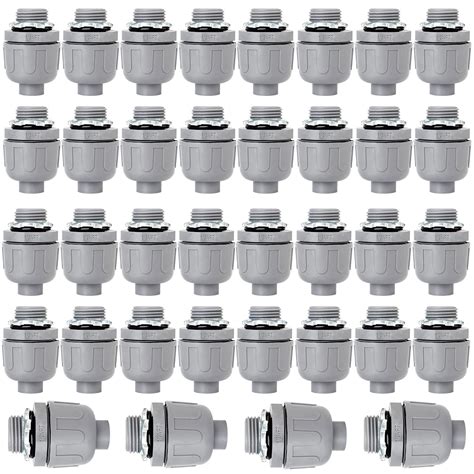 Wocloer (36 Pack) 1/2 inch Liquid Tight Connector PVC Flexible Conduit ...