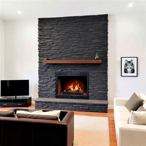 25 Stacked Stone Fireplace Ideas for A Stylish Home