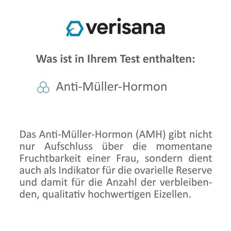 Verisana AMH Test für Frauen 1 St - Shop Apotheke