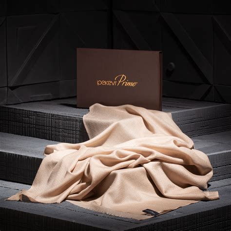 Sand Beige Wool Silk Scarf | Ipekevi