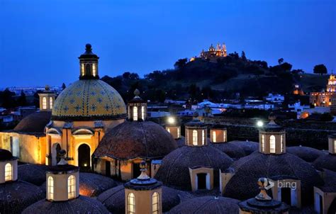 Wallpaper roof, the sky, night, lights, Mexico, the dome, Mexico ...