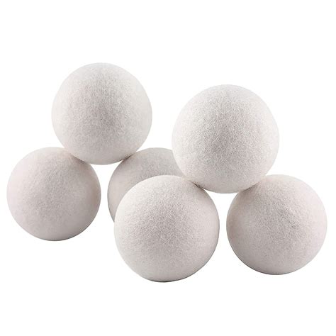 Smart Design Wool Dryer Balls - Natural Fabric Softener - Eliminates ...
