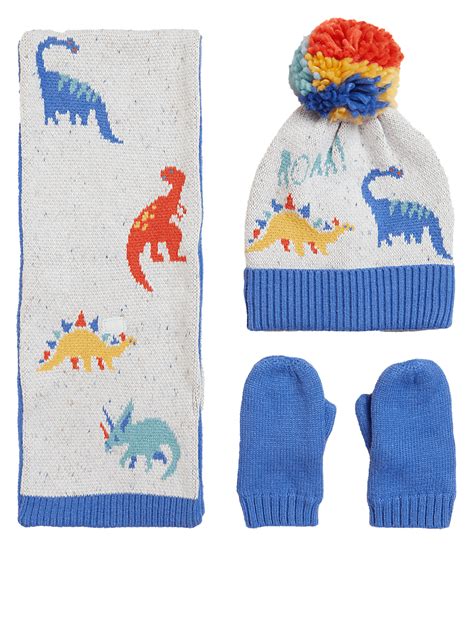 Buy Kids' Dinosaur Hat, Scarf and Mitten Set at Marks & Spencer
