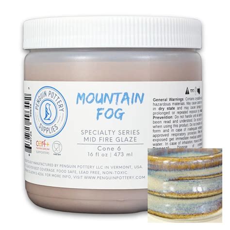 Buy Penguin Pottery Glazes - Mid Fire - Specialty Series - ain Fog ...