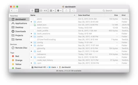 Show Hidden Files in Mac Finder