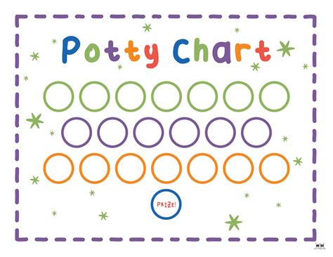 Printable Potty Training Charts - 20 Pages | Printabulls