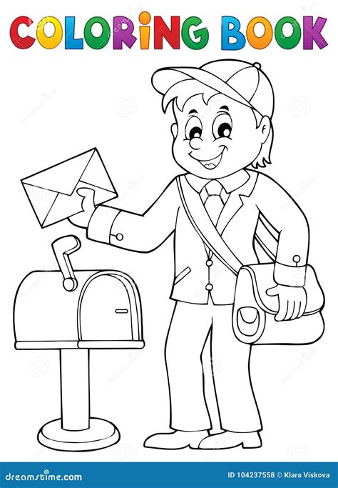 Postman Colouring Pages 的图像结果