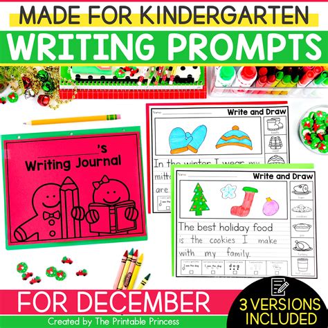 Writing Prompts for Kindergarten Year Long Bundle | Kindergarten ...