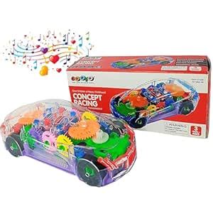 Buy NOAH CHOICE 3D Concept Gear Car Toy with 3D Lights and Musical ...