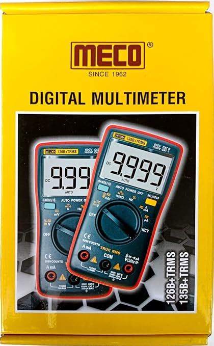 MECO Digital 108B+ Trms Battery Powered Multimeter Pocket Size : Amazon ...