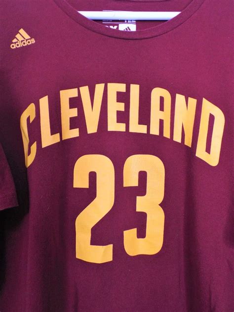 1692 Lebron James Cleveland Cavaliers Adidas Go To Tee Maroon 2XL ...