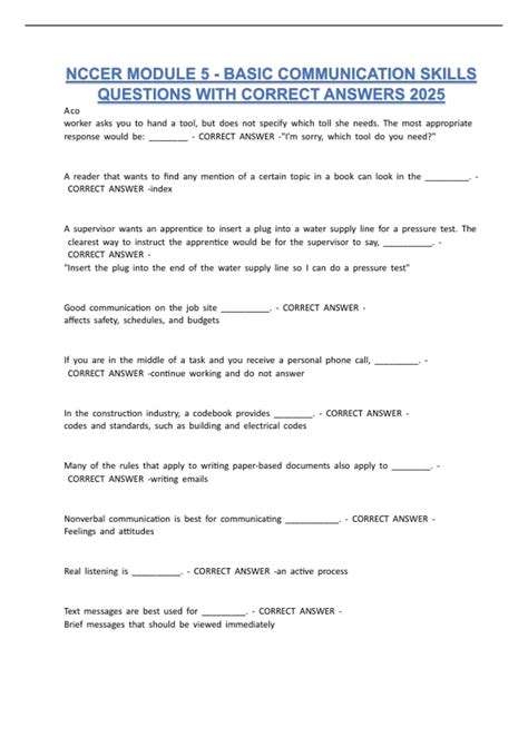 Image result for Nccer Module 5