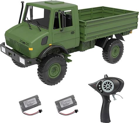 Amazon.com: Mostop RC Military Truck 4x4 Road Remote Control Car - 1/12 ...