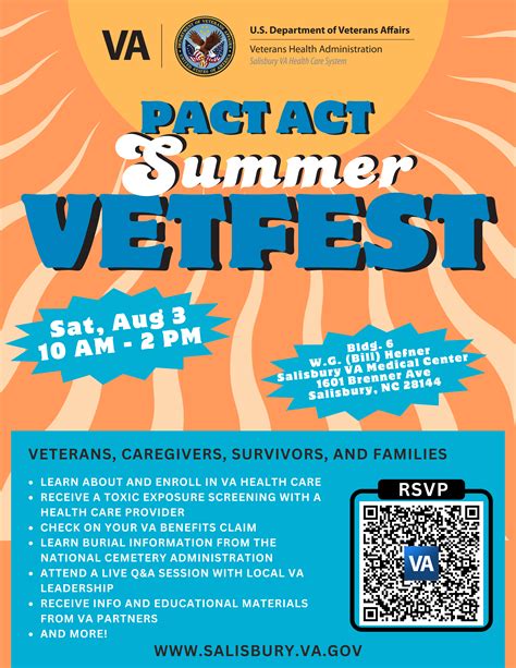 Salisbury VA PACT Act Summer VetFest Aug 3 Flyer - WCCB Charlotte