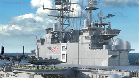 USS America LHA 6 with Aircrafts 3D | 3D Molier International
