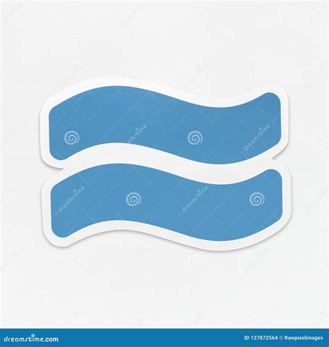 Approximately Equal Sign Icon Isolated Stock Photo - Image of white ...