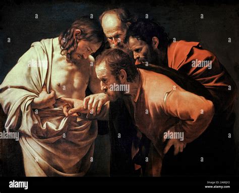 Caravaggio, Doubting Thomas, (The Incredulity of Saint Thomas), Baroque ...