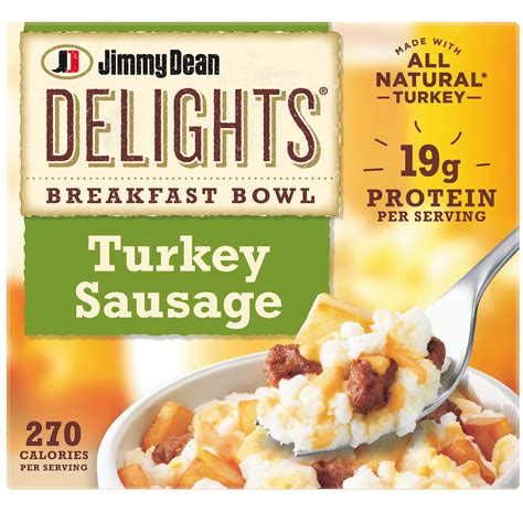 Jimmy Dean Delights Turkey Sausage Breakfast Bowl, 7 oz (Frozen ...