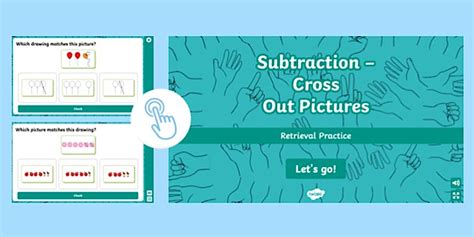 👉 Retrieval Practice: Subtraction – Cross out Pictures Maths ...