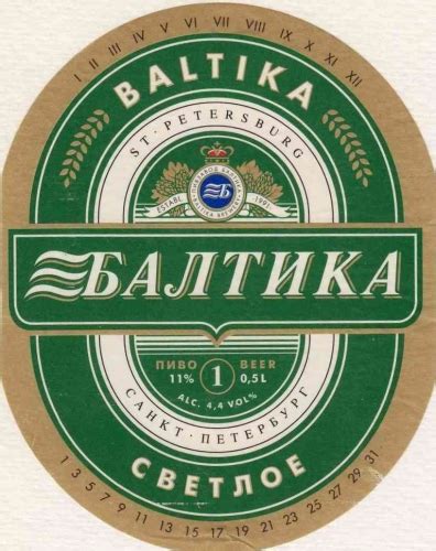 Пиво Baltika #1 Light / Балтика #1 Легкое от пивоварни Балтика ...