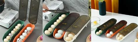 Buy Glowick Safe Sliding Egg Box Durable Anti Slip Egg Storage Box Egg ...