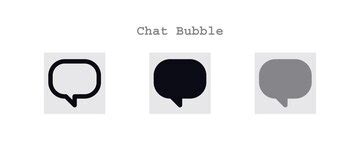 Chat bubble icons set | Premium Vector
