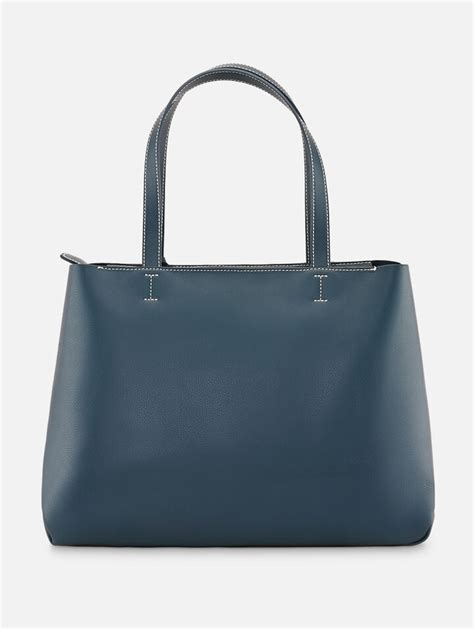 Zoe Navy Blue Tote by IRTH | House Of Titan | Shop Online