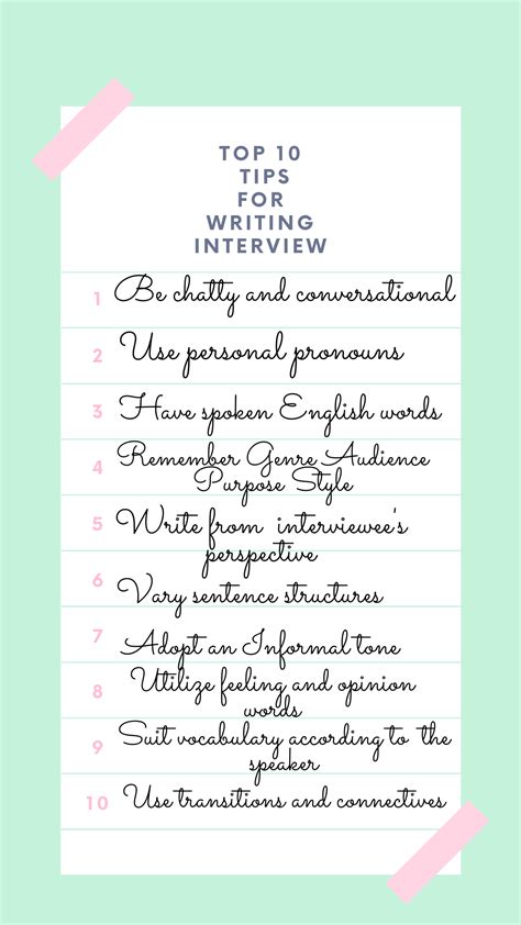 Image result for Interview Writing Samples