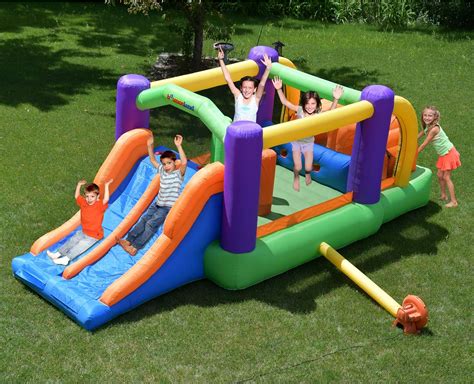 Buy Bounceland Pro Racer Obstacle Bounce House with Dual Slides, Bounce ...