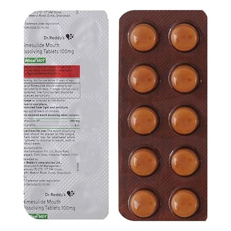 Nise MDT 100mg - Strip of 10 Tablets : Amazon.in: Health & Personal Care