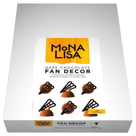 Mona Lisa - Dark Chocolate Fan Decor | callebaut.com