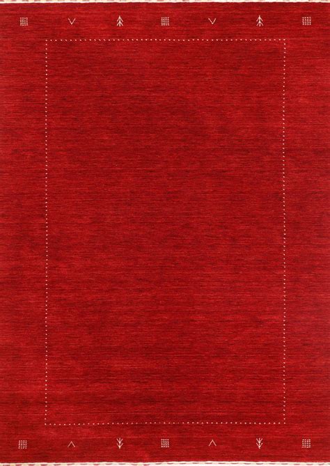 Traditional Loom Knot Loribuff Abholi Red Rug Carpet