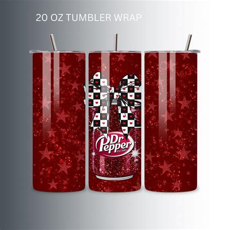 Dr Pepper 20 Oz Tumbler Wrap . Digital Png. - Etsy