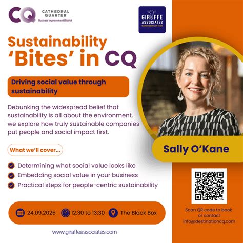 Sustainability 'Bites' in CQ: Driving Social Value Through Sustainability - GIRAFFE associates