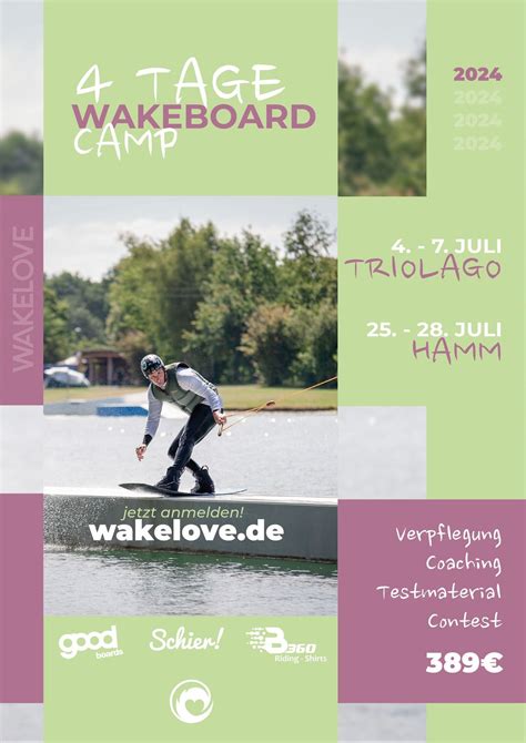 WakeLove Camp 25.-28. Juli 2024 in Hamm, Wakeboardanlage Hamm, 25 July ...