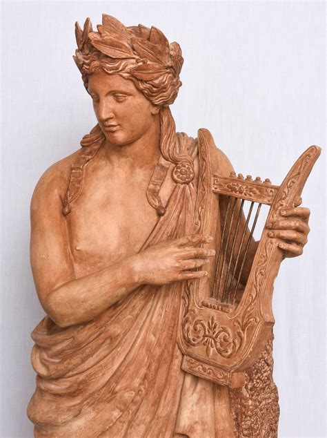 Large Scale, Terra Cotta Garden Statue, Greek God Apollo, Italy, 19th ...