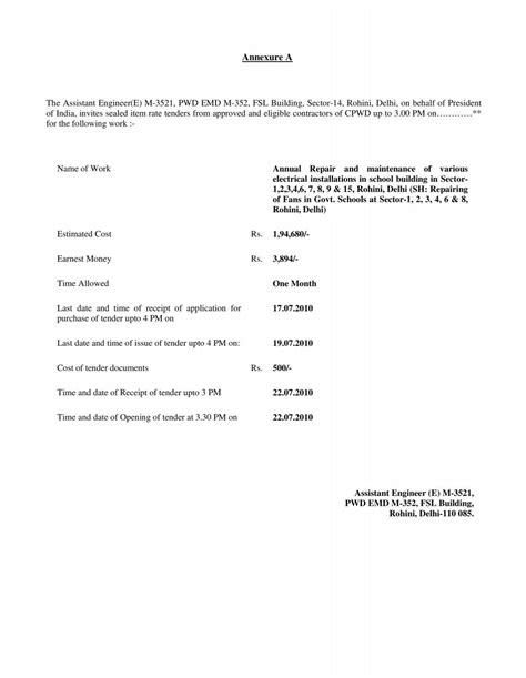 Annexure A