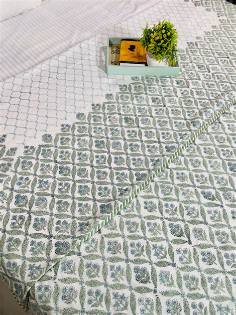 BLOCK PRINT MUL COTTON DOHAR – SHREE JI TEXTILE